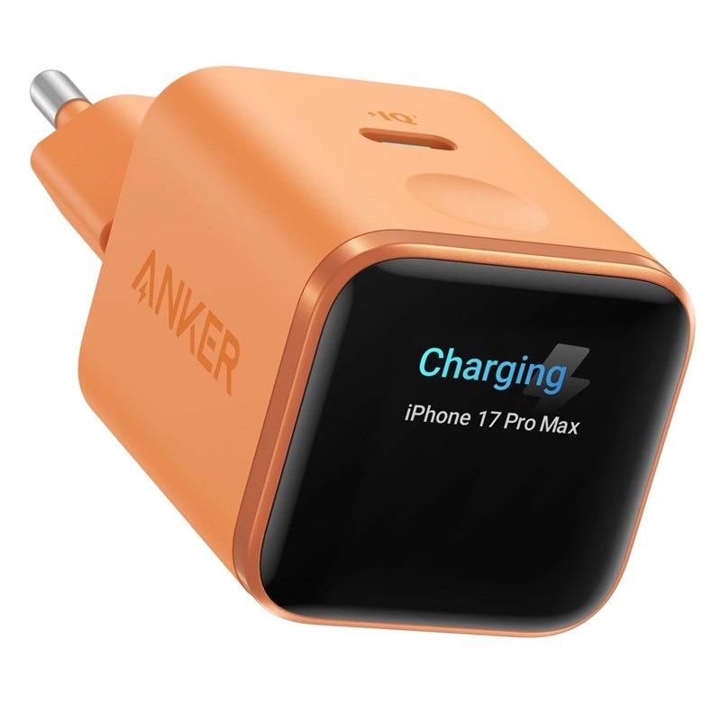Nabíjačka do siete Anker Nano 45 W, v oranžovom prevedení