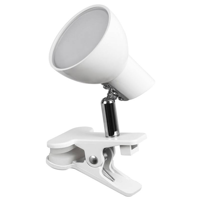 Stolná lampa Rabalux Noah 1477 s klipem biela