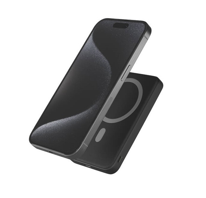Powerbank Epico Mag+ 7 000mAh, stojan + kábel USB-C/USB-A - čierna