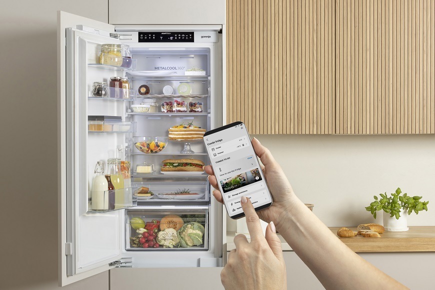 Chladnička s mrazničkou Gorenje G600 NRKI517D61WF biela „Chladnička