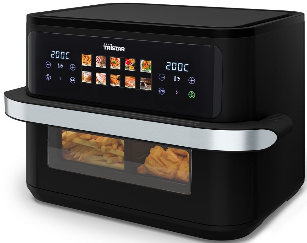 Fritéza teplovzdušná Tristar FR-9078 Dual zone flex 10 l čierna