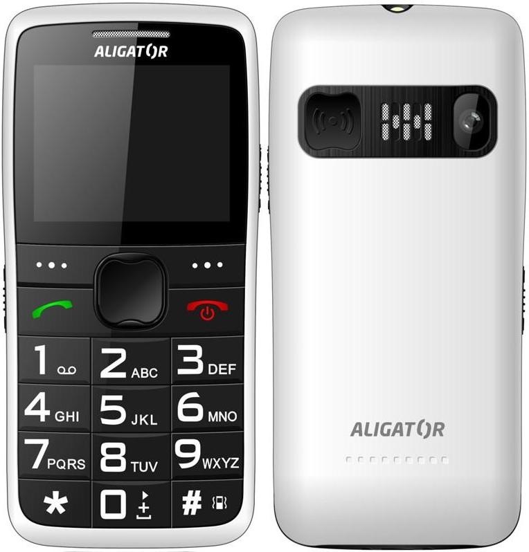Mobilný telefón Aligator A675 Senior biely