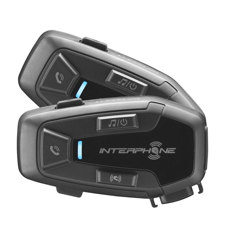 Handsfree Interphone U-COM7R pre uzavreté a otvorené prilby Twin Pack čierne