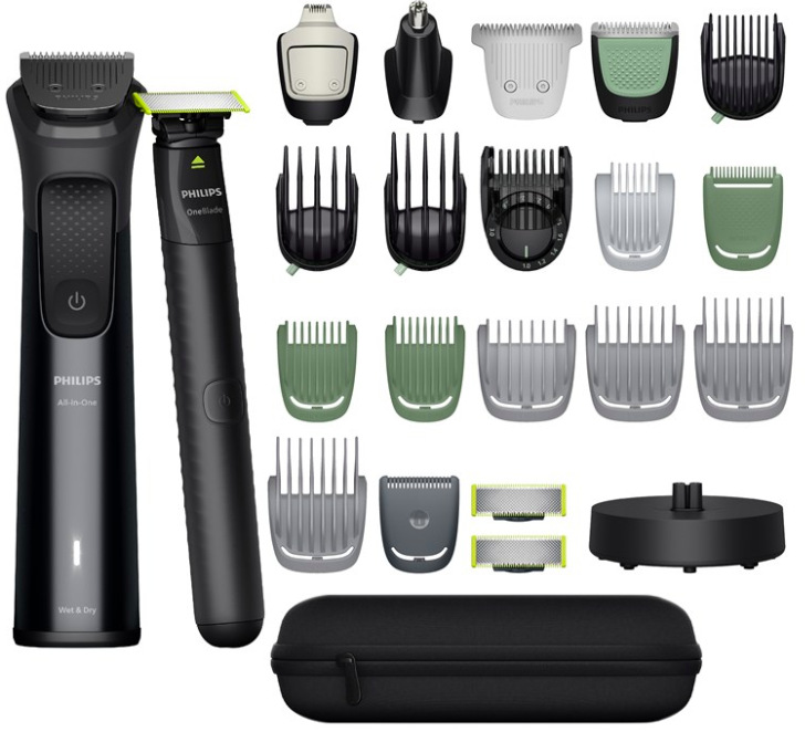 Multifunkčný zastrihávač Philips MG9690/30 Series 9000 s OneBlade a kompletnou sadou nástavcov