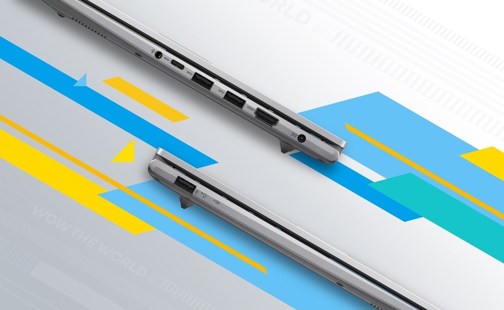 Notebook ASUS Vivobook 14 z oboch profilov s portami