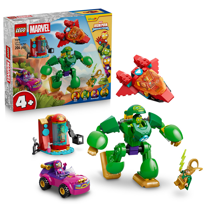 Stavebnica LEGO® Marvel Iron Man a jeho úžasní priatelia 11211 Loki vs. Iron Manov tím