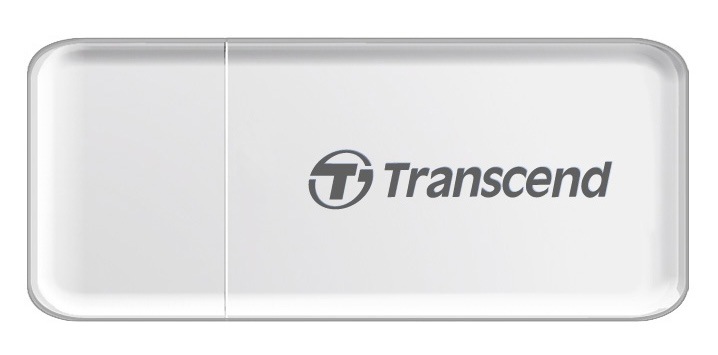 Čítačka pamäťových kariet Transcend RDF5, USB-A/SDHC, SDXC, microSDHC, microSDXC biela Čítačka pamäťových kariet Transcend RDF5, USB-A/SDHC, SDXC, microSDHC, microSDXC biela