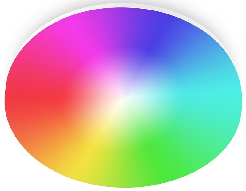 Stropné svietidlo iGET HOME LS1, 15 W, 1500 lm, RGB + CCT, 22 cm - biele