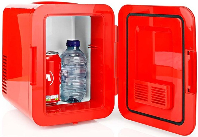 Autochladnička NEDIS Melissa 4 litre, červená farba