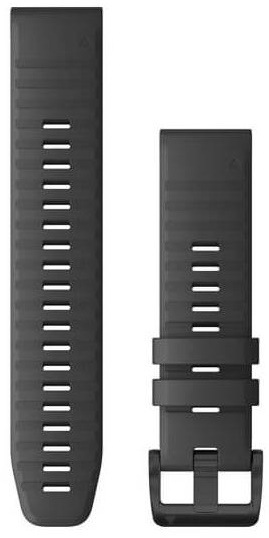 Remienok Garmin QuickFit 22, silikónový, tmavo šedý, čierna pracka sivý