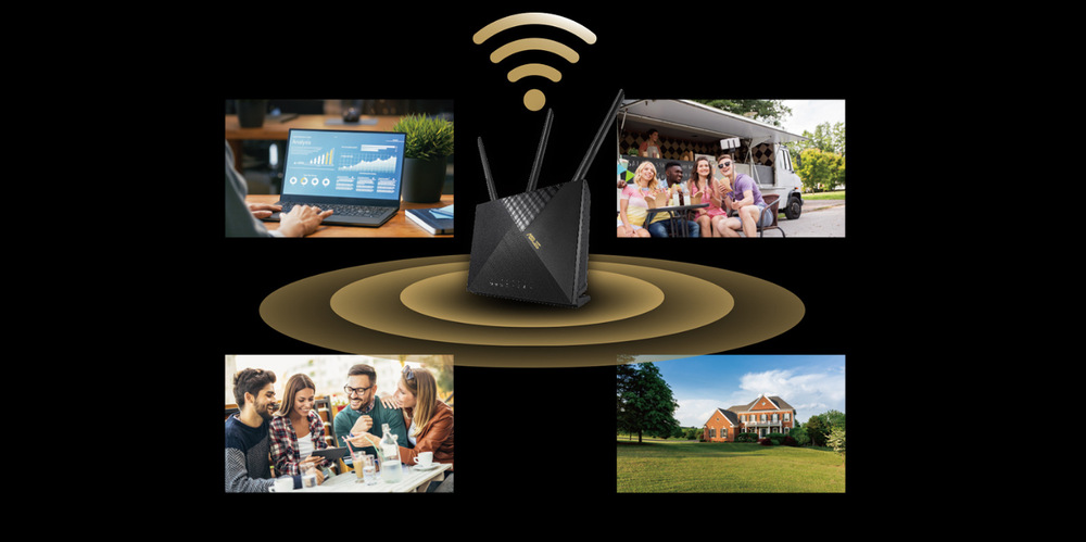 Router Asus 4G-AX56 - LTE AX1800 čierny