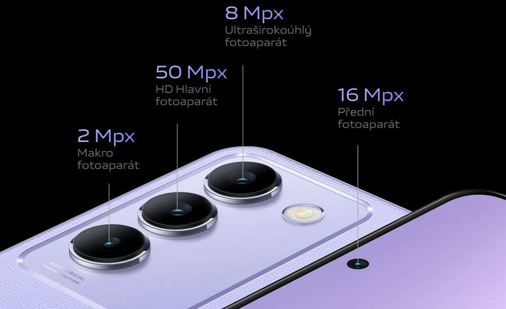 Mobilný telefón vivo V40 SE 8 GB / 256 GB fialový Mobilný telefón vivo V40 SE 8 GB / 256 GB fialový