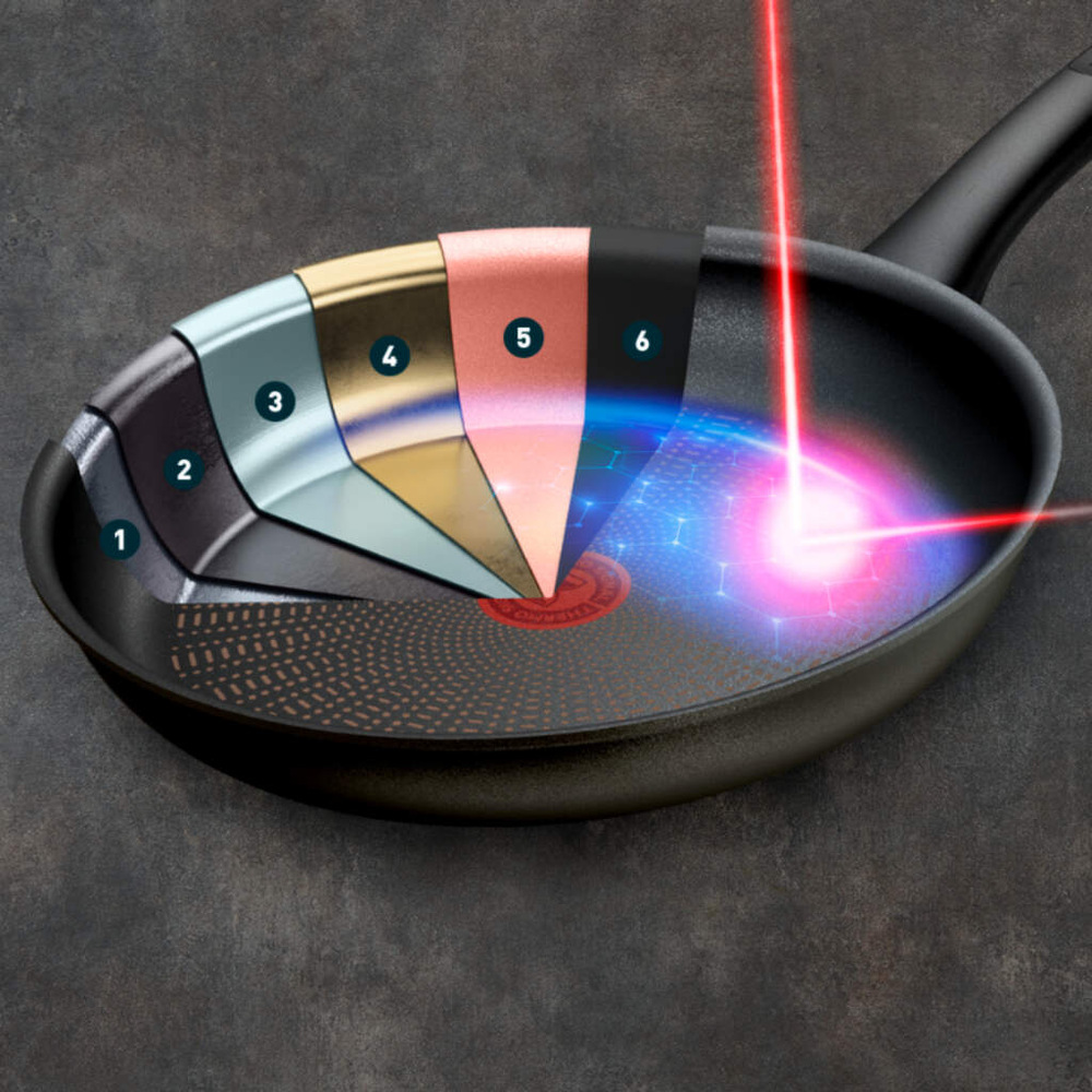 Panvica Tefal G3050602 Protech, 28 cm čierna