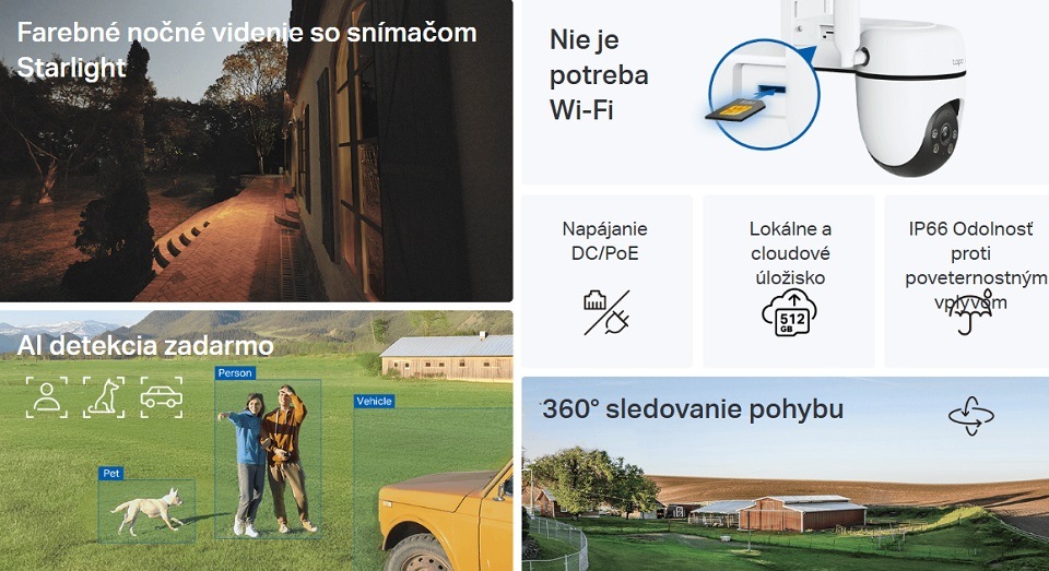 IP kamera TP-Link Tapo C501GW biela IP kamera TP-Link Tapo C501GW biela