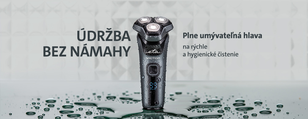 Holiaci strojček ETA Victor 6343 90000 čierny/sivý Čierne ochranné puzdro pre holiaci strojček ETA Victor na bielom pozadí
