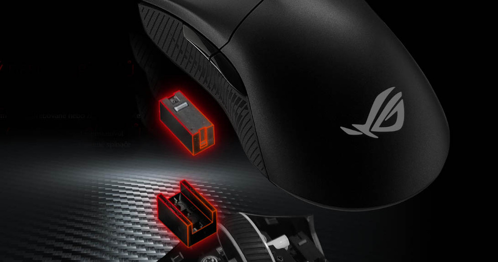 Myš Asus ROG Gladius II Core čierna Myš Asus ROG Gladius II Core čierna