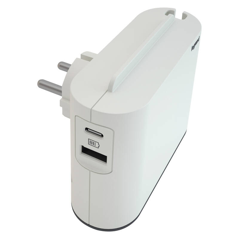 Rozbočovacia zásuvka Legrand 2× zásuvka, USB biely