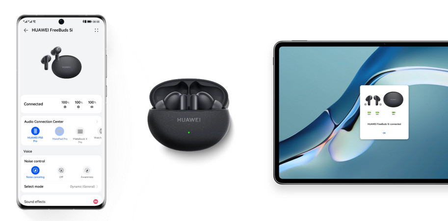 Slúchadlá Huawei FreeBuds 5i čierna Slúchadlá Huawei FreeBuds 5i čierna