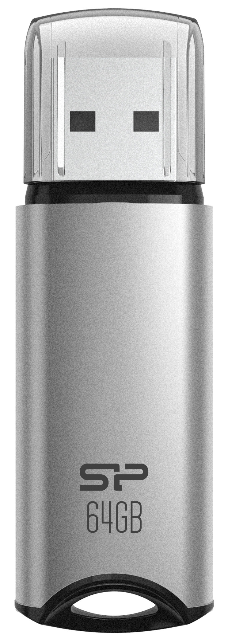 USB flashdisk Silicon Power Marvel M02 64 GB strieborný