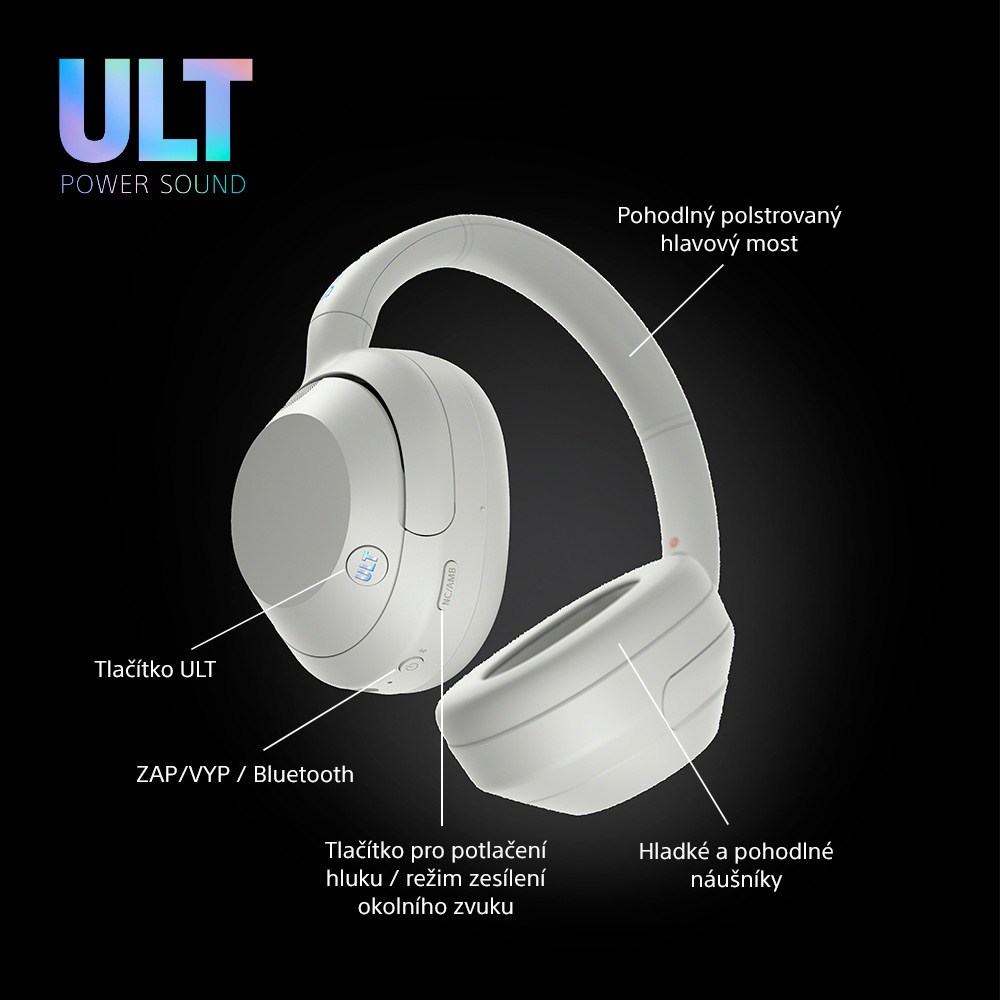 Slúchadlá Sony ULT WEAR - biela