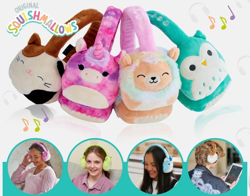 Slúchadlá Lazerbuilt Squishmallows Plush Bluetooth - Sunny žltá Lazerbuilt Squishmallows Plush Bluetooth Sunny, žltá