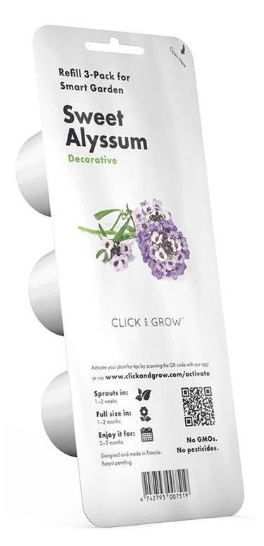 Semienka Click and Grow s rýchlym cyklom pestovania, 3 ks sadeníc