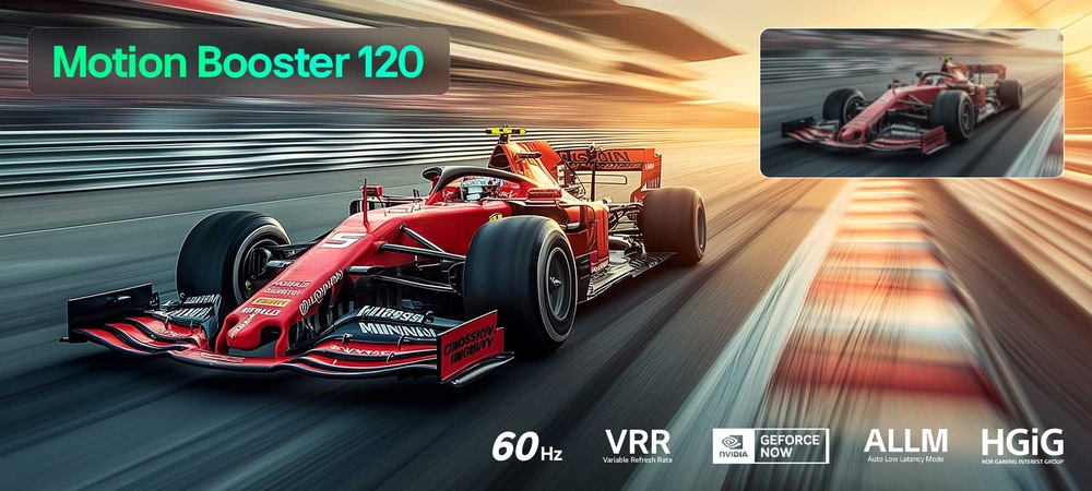 VRR, ALLM a GeForce NOW zaisťujú plynulé hranie, Bluetooth ovládače minimalizujú oneskorenie aj športové AI funkcie.