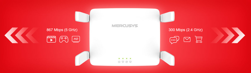 Router Mercusys AC10 biely