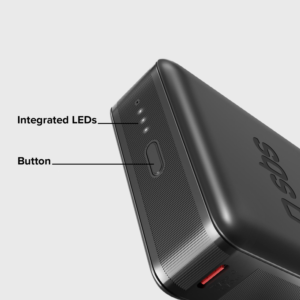 Powerbank SBS 10000 mAh PD 20W čierna Powerbank SBS 10000 mAh PD 20W čierna