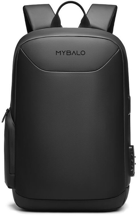 Batoh na notebook MYBALO Berlin čierny Batoh MYBALO z prednej strany.