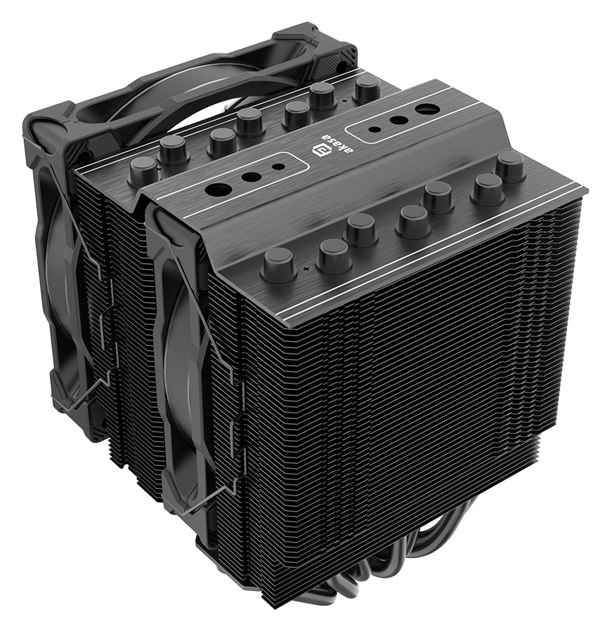 Chladič CPU AKASA SOHO H7, 7 Heatpipes, ARGB čierny Veľkou výhodou AKASA SOHO H7 je tiež krásne tichý chod