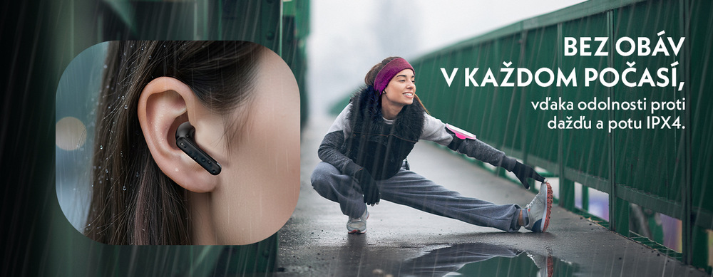 Slúchadlá GoGEN TWS BAR evo 3 čierna Sluchátka GoGEN TWS BAR evo 3 - černá