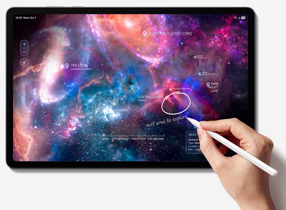 Tablet Samsung Galaxy Tab S12+ 12 GB / 256 GB + dotykové pero sivý Samsung Galaxy Tab S12+ má úplne nádherný Dynamic AMOLED 2X displej