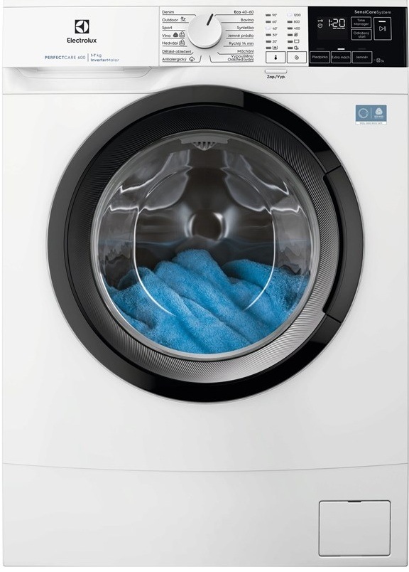 Úzka práčka Electrolux EWS6427BC séria 600 SensiCare, biela