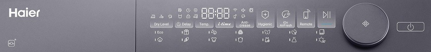 Sušička bielizne Haier HD70-C367TU1-S biela ovládací panel slim sušičky haier HD70-C367TU1-S