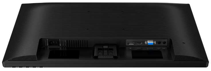 Monitor Philips 24B2N2200 čierny Zadná strana monitora Philips 24B2N2200 s napájacím konektorom a portami HDMI, DisplayPort, VGA a Audio