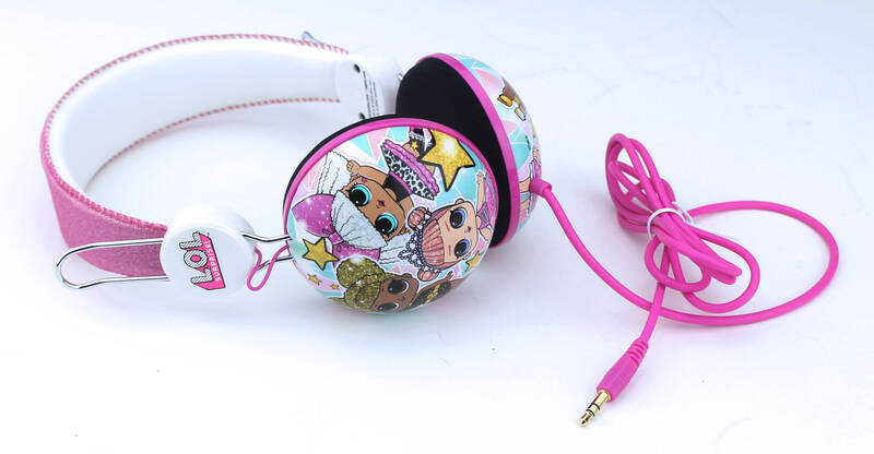Slúchadlá OTL Technologies L.O.L. Surprise! Glitter Glam Tween Dome ružová