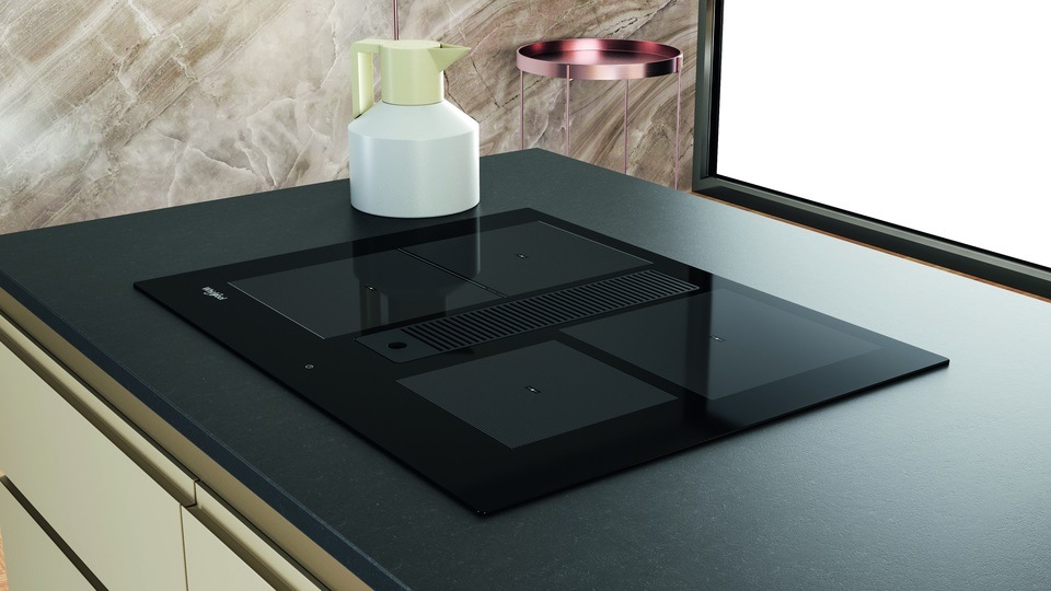 Indukčné varné dosky s odsávaním Whirlpool WVH 1065B čierna Indukčná varná doska Whirlpool WVH 1065B s integrovaným odsávačom pár