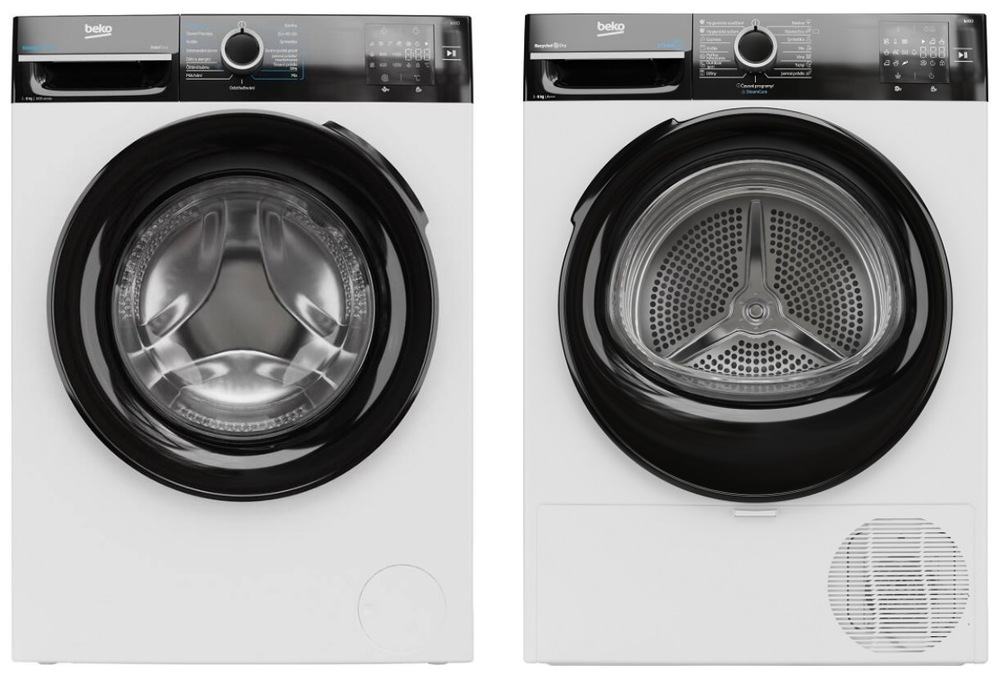 Set BEKO práčka BM3WFU3841WBB + sušička BM3T3824WBB