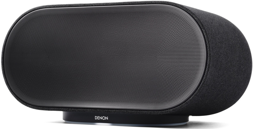 Predná strana a bok reproduktora Denon Home 600 v elegantnom dizajne