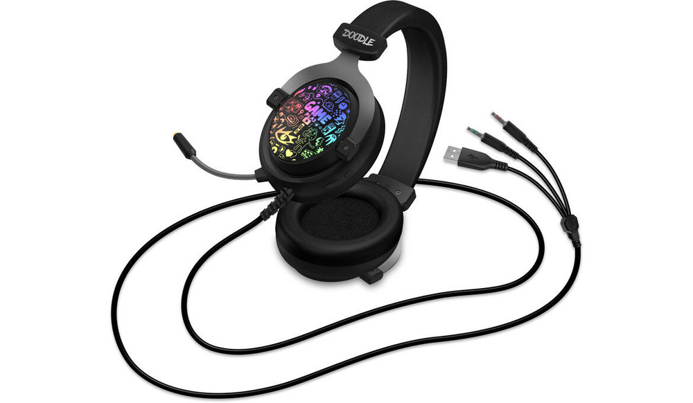 Headset Connect IT Doodle RGB čierny Headset Connect IT Doodle RGB čierny