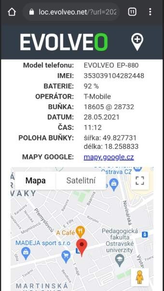 Mobilný telefón Evolveo EasyPhone LT - seniorský čierny