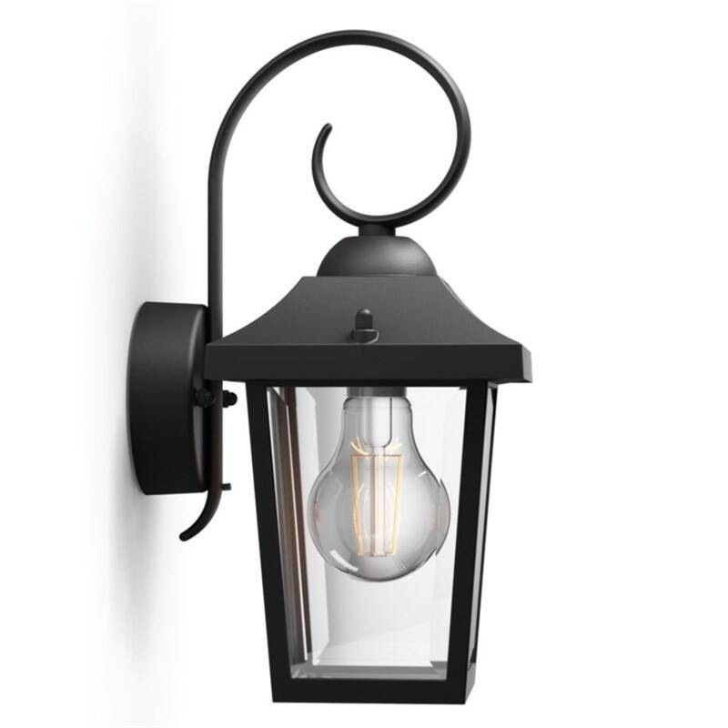 Nástenné svietidlo Philips Buzzard, 1xE27 čierne Nástenné svietidlo Philips Buzzard, 1xE27 čierne