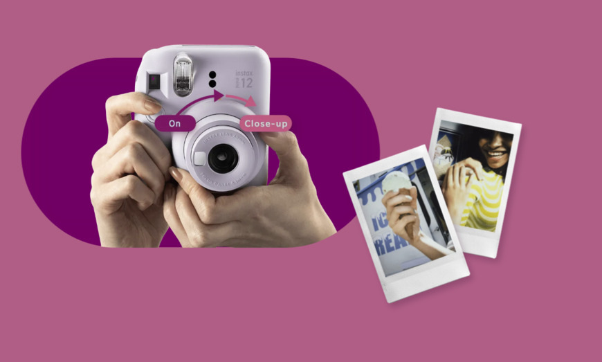 Instantný fotoaparát Fujifilm Instax mini 12 ACC kit biely Fujifilm Instax mini 12 ACC kit, biela
