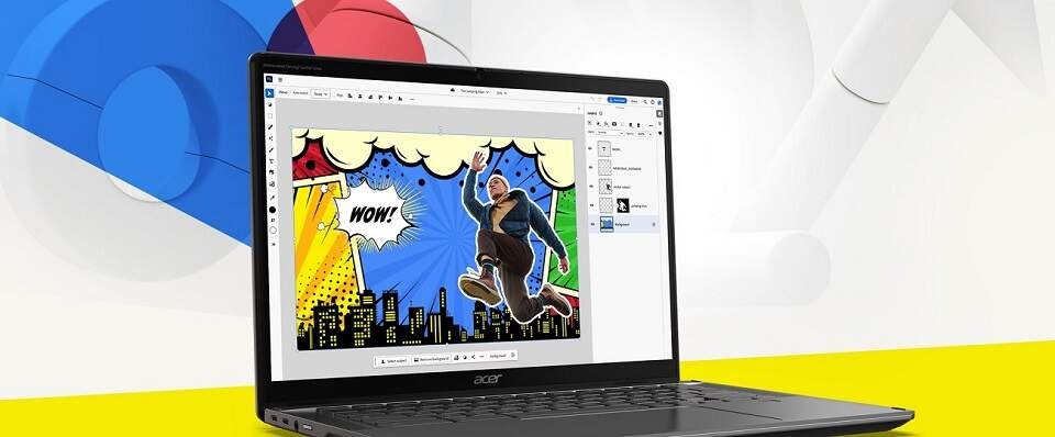 Notebook Acer Chromebook Plus Spin 514 (CP514-4HN-36VY) sivý Notebook Acer Chromebook Plus Spin 514 (CP514-4HN-36VY) sivý