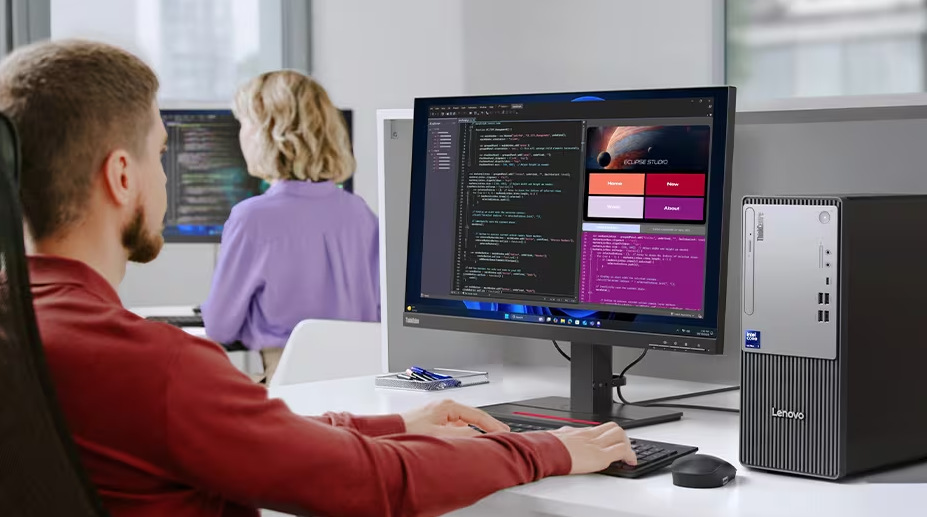 Stolný počítač Lenovo ThinkCentre neo 50t Gen 6 čierny/sivý Lenovo ThinkCentre neo 50t Gen 6 podporuje aj Smart Connect