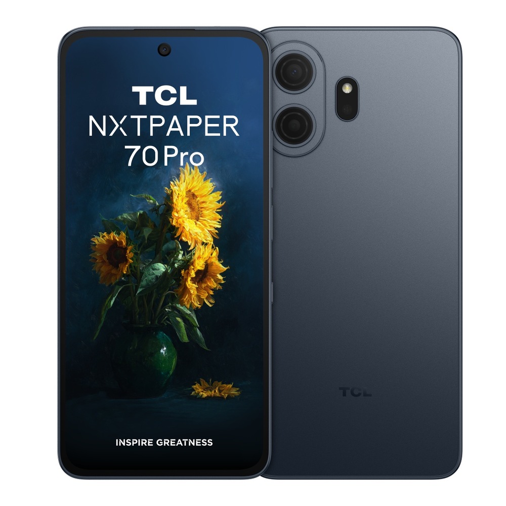 Mobilný telefón TCL NXTPAPER 70 Pro 8 GB / 256 GB modrý Telefón TCL NXTPAPER 70 Pre spredu a zozadu