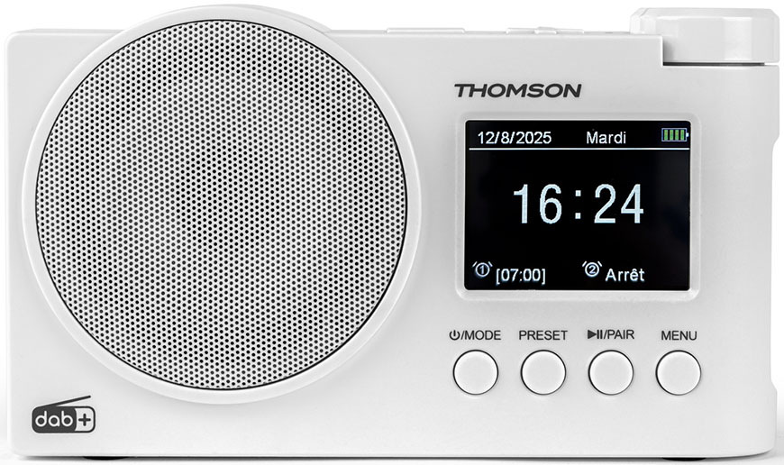 Rádioprijímač DAB+ Thomson RT400DABBTWH, biely