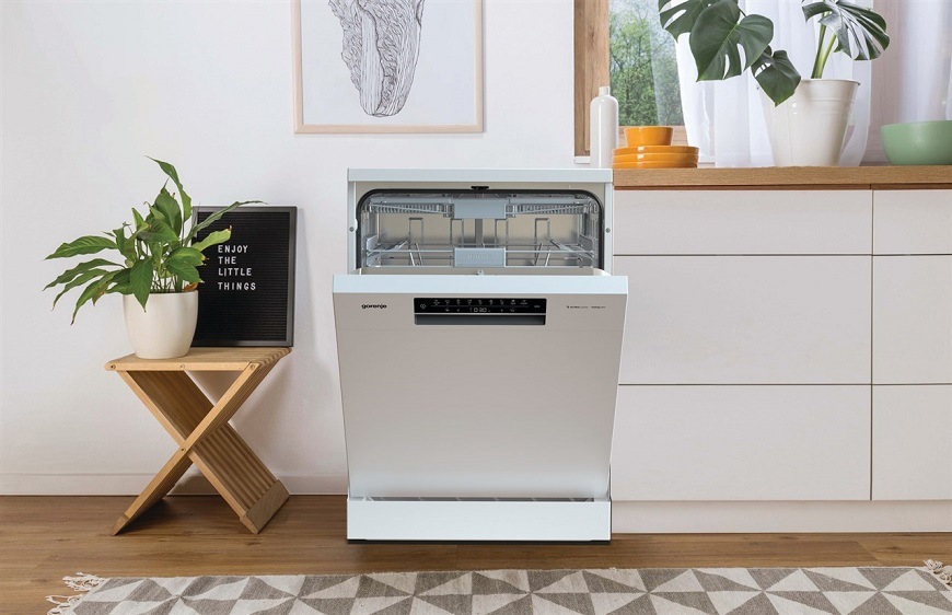 Umývačka riadu Gorenje Superior GS673B60X nerez Umývačka riadu Gorenje GS673B60W, biela, mobilná aplikácia ConnectLife
