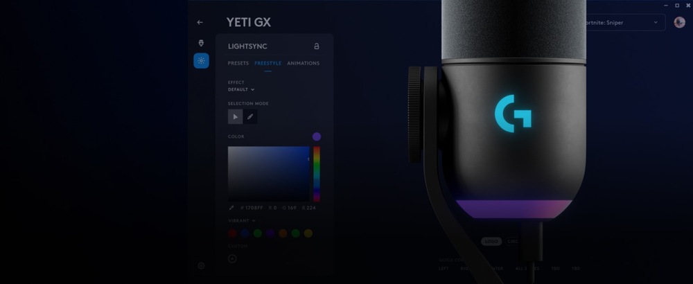 Logitech Yeti GX RGB s LIGHTSYNC, USB (988-000569)